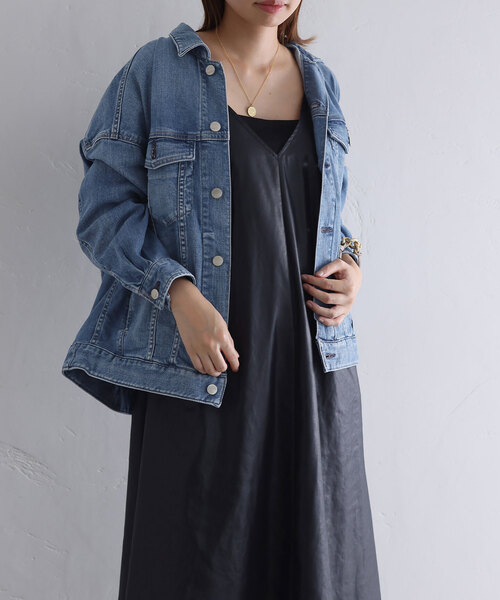 La TOTALITE（ラトータリテ）の「【Healthy denim/ヘルシーデニム】Bran Gジャン（デニムジャケット・レディース・ブルー系その他・FREE）」の5枚目の写真