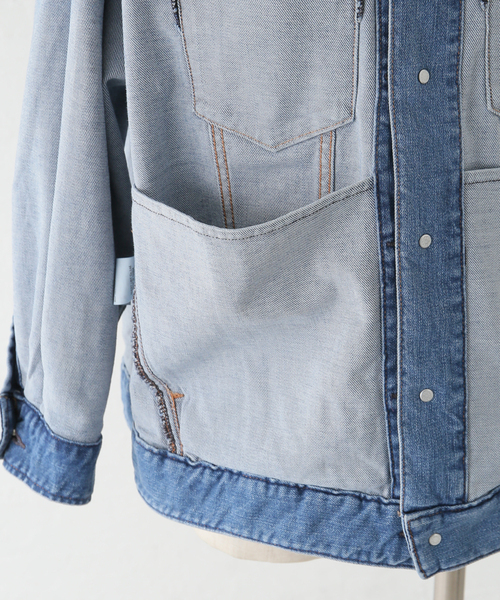 La TOTALITE（ラトータリテ）の「【Healthy denim/ヘルシーデニム】Bran Gジャン（デニムジャケット・レディース・ブルー系その他・FREE）」の20枚目の写真