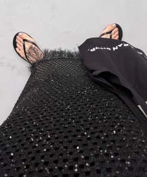 wee9s | spangle mesh knit skirt / スパンコールニットスカート(スカート)