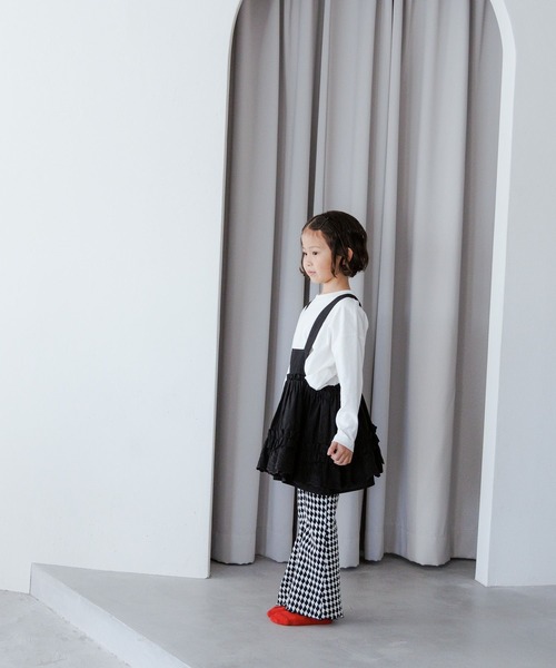 LOWRYS FARM（ローリーズファーム）の「【KIDS】サロペットスカート（ジャンパースカート・キッズ・ホワイト・150cm）」の4枚目の写真