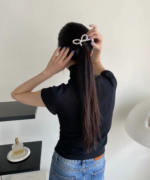 確認 ヘアゴム ヘアリボン ツイン 1544 チェック ボルドー ワイン 