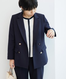 ROPE' PICNIC | 低身長・小柄さん向け/ウールライクサージ金ボタンジャケット/セットアップ対応・リンクコーデ(テーラードジャケット)