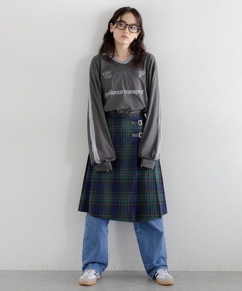 セール】サイドライン/ユニフォームデザインゲームシャツLS（Tシャツ