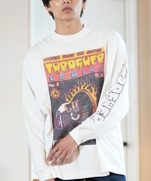【ムラサキスポーツ限定】THRASHER/スラッシャー ロンT/長袖Tシャツ ピグメント加工 ビックシルエット 243TH1LT013/243TH1LT014/243TH1LT015