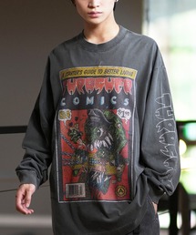 【ムラサキスポーツ限定】THRASHER/スラッシャー ロンT/長袖Tシャツ ピグメント加工 ビックシルエット 243TH1LT013/243TH1LT014/243TH1LT015