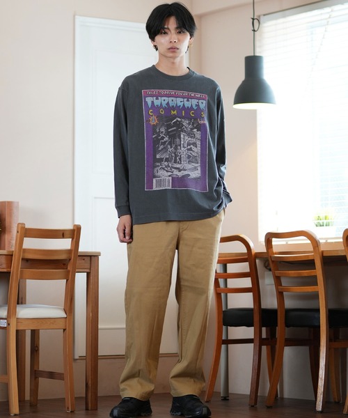 THRASHER(スラッシャー)の「【ムラサキスポーツ限定】THRASHER/スラッシャー ロンT/長袖Tシャツ ピグメント加工 ビックシルエット 243TH1LT013/243TH1LT014/243TH1LT015(Tシャツ/カットソー・メンズ・ブラック系その他2/ブラック系その他/ホワイト系その他2/ブラック系その他3/ホワイト系その他/ホワイト系その他3・M/L/XL)」の19枚目の写真