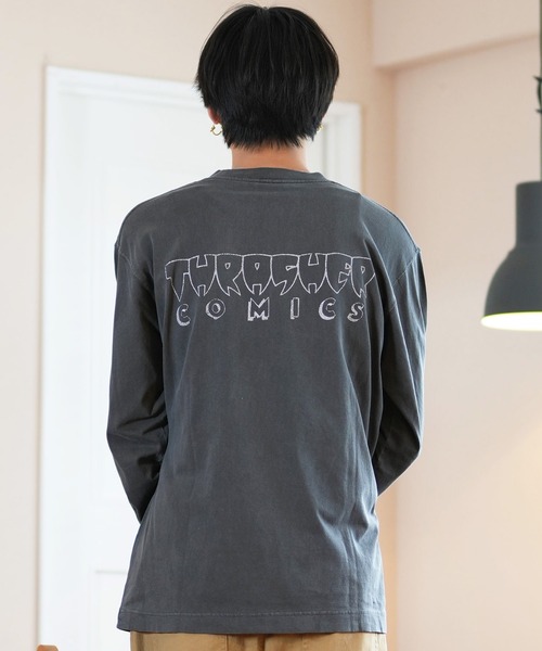 THRASHER(スラッシャー)の「【ムラサキスポーツ限定】THRASHER/スラッシャー ロンT/長袖Tシャツ ピグメント加工 ビックシルエット 243TH1LT013/243TH1LT014/243TH1LT015(Tシャツ/カットソー・メンズ・ブラック系その他2/ブラック系その他/ホワイト系その他2/ブラック系その他3/ホワイト系その他/ホワイト系その他3・M/L/XL)」の17枚目の写真