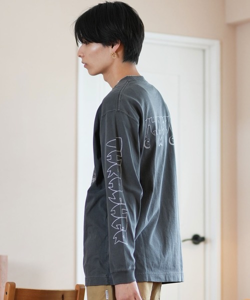 THRASHER(スラッシャー)の「【ムラサキスポーツ限定】THRASHER/スラッシャー ロンT/長袖Tシャツ ピグメント加工 ビックシルエット 243TH1LT013/243TH1LT014/243TH1LT015(Tシャツ/カットソー・メンズ・ブラック系その他2/ブラック系その他/ホワイト系その他2/ブラック系その他3/ホワイト系その他/ホワイト系その他3・M/L/XL)」の16枚目の写真