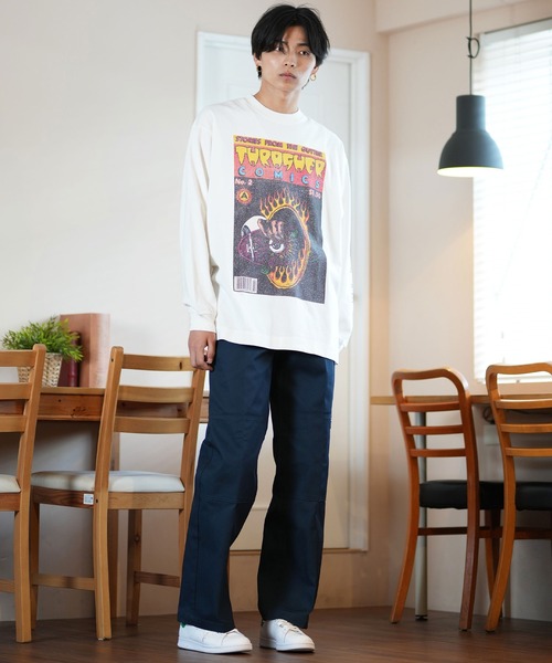 THRASHER(スラッシャー)の「【ムラサキスポーツ限定】THRASHER/スラッシャー ロンT/長袖Tシャツ ピグメント加工 ビックシルエット 243TH1LT013/243TH1LT014/243TH1LT015(Tシャツ/カットソー・メンズ・ブラック系その他2/ブラック系その他/ホワイト系その他2/ブラック系その他3/ホワイト系その他/ホワイト系その他3・M/L/XL)」の10枚目の写真