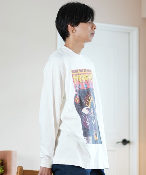 THRASHER(スラッシャー)の「【ムラサキスポーツ限定】THRASHER/スラッシャー ロンT/長袖Tシャツ ピグメント加工 ビックシルエット 243TH1LT013/243TH1LT014/243TH1LT015(Tシャツ/カットソー・メンズ・ブラック系その他2/ブラック系その他/ホワイト系その他2/ブラック系その他3/ホワイト系その他/ホワイト系その他3・M/L/XL)」の9枚目の写真