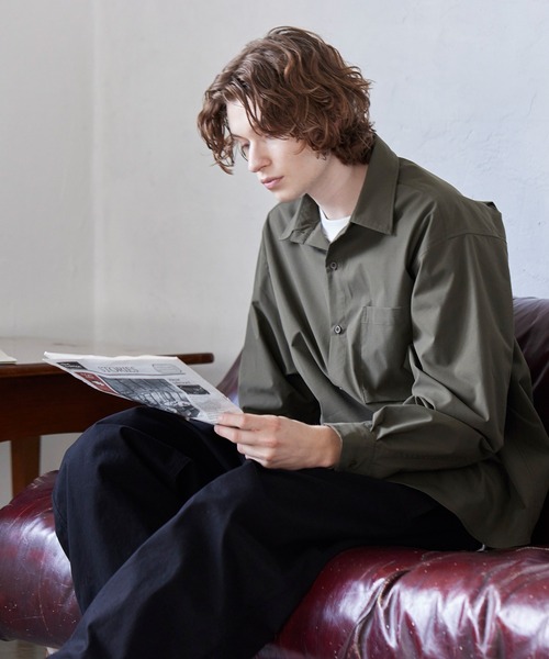 coca(coca)(コカ)の「リップストップリラックスシャツ(シャツ/ブラウス・メンズ・カーキ/ベージュ・M/L)」の4枚目の写真