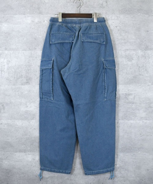 vintage like loose fit denim cargo pants/ヴィンテージ ライク ルーズフィット デニム カーゴパンツ（カーゴパンツ）｜Anytime Songs（エニータイムソングス）