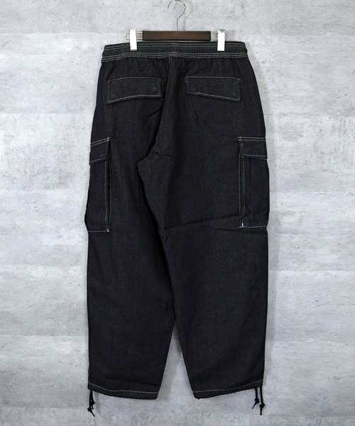 vintage like loose fit denim cargo pants/ヴィンテージ ライク ルーズフィット デニム カーゴパンツ（カーゴパンツ）｜Anytime Songs（エニータイムソングス）