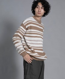 aimoha men Chic Striped Knit Pullover