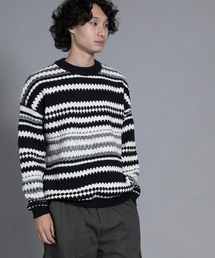 aimoha(�A�C���n)��aimoha men Chic Striped Knit Pullover(�j�b�g/�Z�[�^�[)