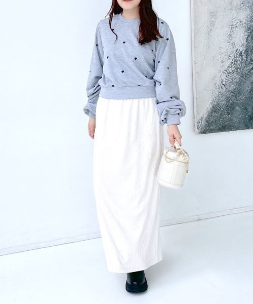 スカート Celestial mysty woman（ミスティウーマン）の「ベロアプリーツイージースカート