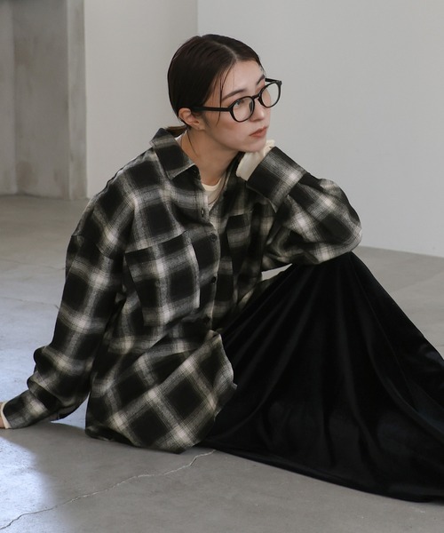 select MOCA（セレクトモカ）の「チェックロングシャツ（シャツ