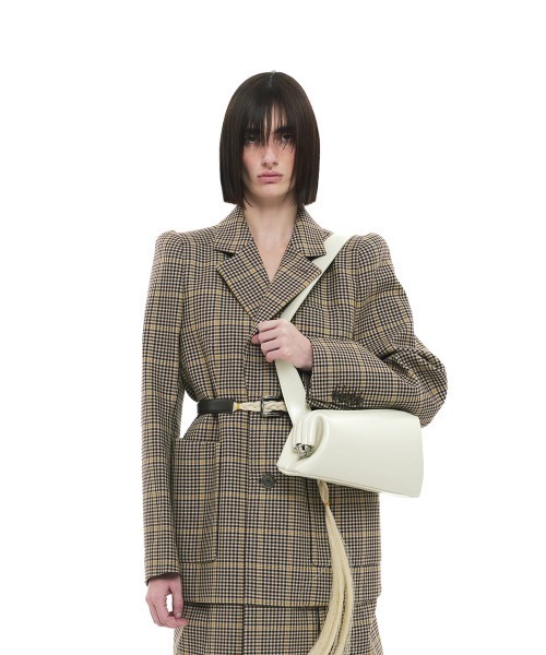 OSOI(オソイ)の「OSOI/オソイ SLIDE BROT ショルダーバッグ ハンドバック(ショルダーバッグ・レディース・クリーム/ブラック/エメラルド・ONE SIZE)」の12枚目の写真