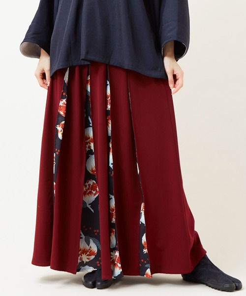 カヤ（カヤ）の「【カヤ】四季 冬装い八掛スカート（スカート・レディース・ネイビー/グリーン/レッド/ブラック/バーガンディー・FREE）」の5枚目の写真