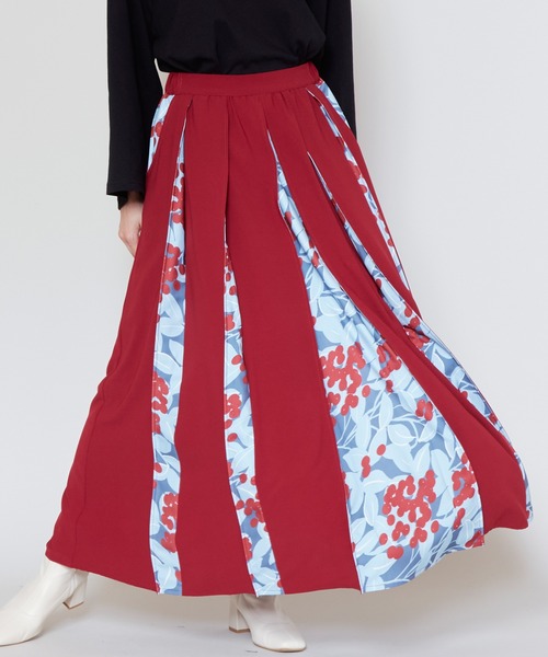 カヤ（カヤ）の「【カヤ】四季 冬装い八掛スカート（スカート・レディース・ネイビー/グリーン/レッド/ブラック/バーガンディー・FREE）」の4枚目の写真