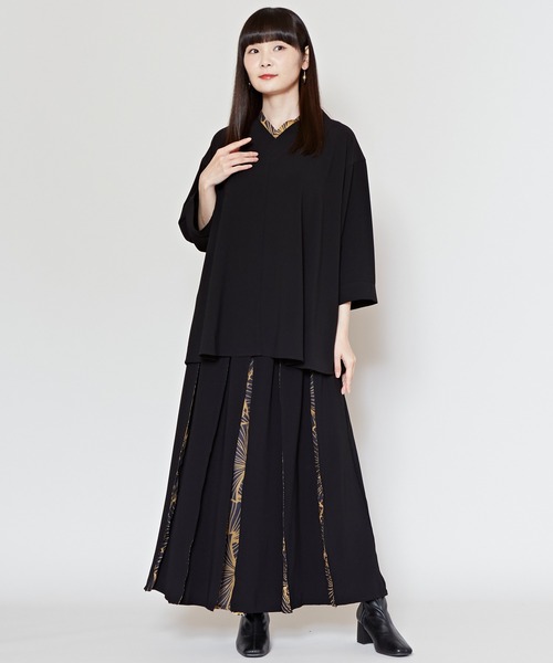 カヤ（カヤ）の「【カヤ】四季 冬装い八掛スカート（スカート・レディース・ネイビー/グリーン/レッド/ブラック/バーガンディー・FREE）」の14枚目の写真