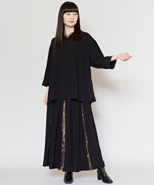 カヤ（カヤ）の「【カヤ】四季 冬装い八掛スカート（スカート・レディース・ネイビー/グリーン/レッド/ブラック/バーガンディー・FREE）」の15枚目の写真