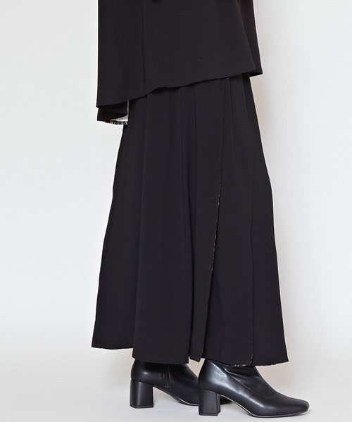 カヤ（カヤ）の「【カヤ】四季 冬装い八掛スカート（スカート・レディース・ネイビー/グリーン/レッド/ブラック/バーガンディー・FREE）」の11枚目の写真