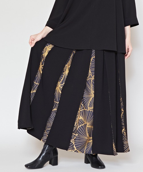 カヤ（カヤ）の「【カヤ】四季 冬装い八掛スカート（スカート・レディース・ネイビー/グリーン/レッド/ブラック/バーガンディー・FREE）」の13枚目の写真