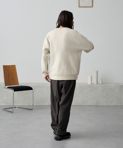 リバーシブルダブルフェイスリンキングニット MONO-MART│MONO-MART