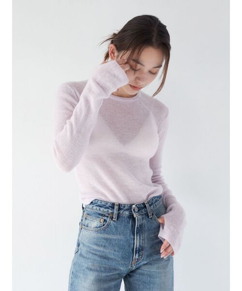 Ungrid（アングリッド）の「シアーフィットニット（ニット/セーター・レディース・アイボリー/ライトグレー/ブラック/ブルー/パープル・FREE）」の15枚目の写真