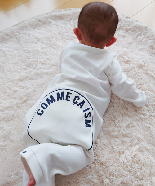 COMME CA ISM（コムサイズム）の「おしりパッチロゴツーウェイオール（その他ベビー用品・キッズ・ホワイト/オートミール/ネイビー/オフホワイト/サックスブルー・60-80cm）」の6枚目の写真