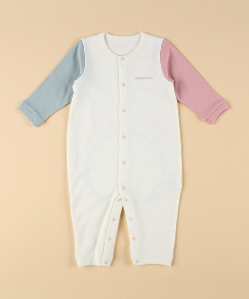 COMME CA ISM（コムサイズム）の「おしりパッチロゴツーウェイオール（その他ベビー用品・キッズ・ホワイト/オートミール/ネイビー/オフホワイト/サックスブルー・60-80cm）」の9枚目の写真