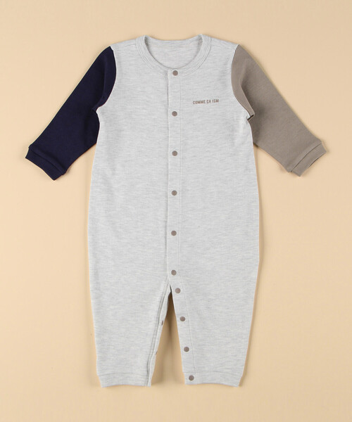 COMME CA ISM（コムサイズム）の「おしりパッチロゴツーウェイオール（その他ベビー用品・キッズ・ホワイト/オートミール/ネイビー/オフホワイト/サックスブルー・60-80cm）」の10枚目の写真