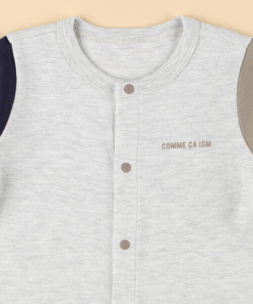 COMME CA ISM（コムサイズム）の「おしりパッチロゴツーウェイオール（その他ベビー用品・キッズ・ホワイト/オートミール/ネイビー/オフホワイト/サックスブルー・60-80cm）」の14枚目の写真