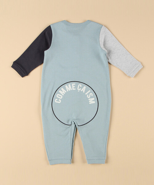 COMME CA ISM（コムサイズム）の「おしりパッチロゴツーウェイオール（その他ベビー用品・キッズ・ホワイト/オートミール/ネイビー/オフホワイト/サックスブルー・60-80cm）」の5枚目の写真