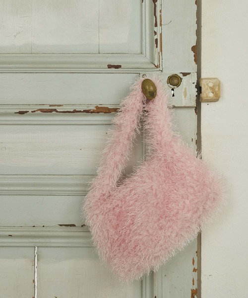 fifth（フィフス）の「カラーシャギーハンドバッグ（ハンドバッグ・レディース・ブラック/ブラウン/ピンク/ベージュ/ベビーピンク・FREE）」の5枚目の写真