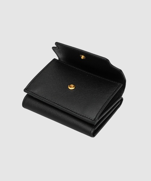 MARNI（マルニ）の「TRUNK TRIFOLD / 三つ折り財布（財布・レディース・ブラック・ONE SIZE）」の4枚目の写真
