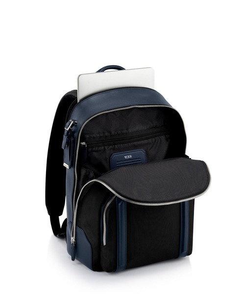 TUMI（トゥミ）の「JARVIS キャンパス・バックパック（A4/PC15インチまで対応）（バックパック/リュック・メンズ・ブラック×ブルー・FREE）」の3枚目の写真