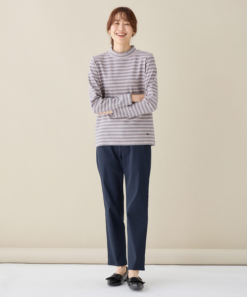 DECOY SINCE 1981(デコイシンスイチキュウハチイチ)の「オーガニックコットンボーダープルオーバー(Tシャツ/カットソー・レディース・オレンジ/モカ/ネイビー/サックスブルー・M/L/LL)」の18枚目の写真