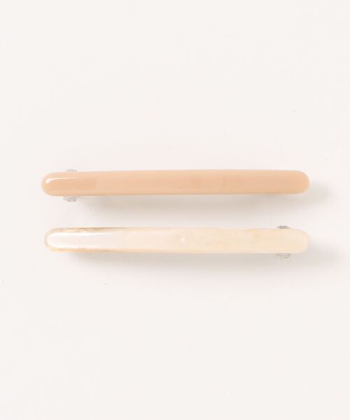 tone(トーン)の「【KuKuLu TOKYO】スリムミニバレッタ2本セット(バレッタ/ヘアクリップ・レディース・ブラック/ブラウン/グリーン/ベージュ・FREE)」の8枚目の写真