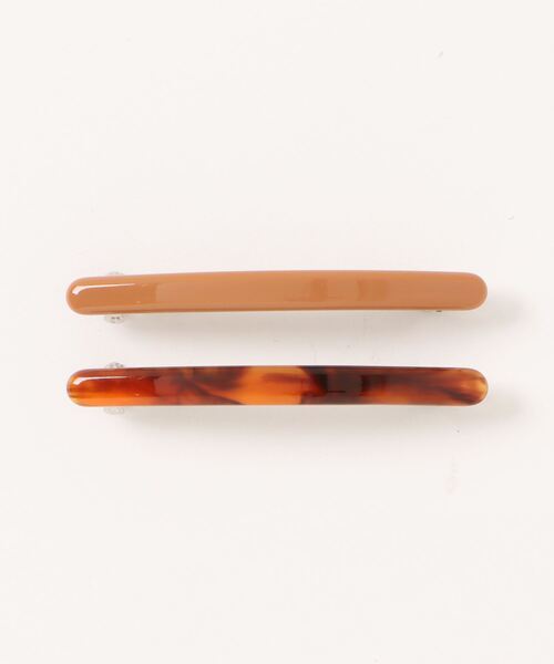 tone(トーン)の「【KuKuLu TOKYO】スリムミニバレッタ2本セット(バレッタ/ヘアクリップ・レディース・ブラック/ブラウン/グリーン/ベージュ・FREE)」の10枚目の写真
