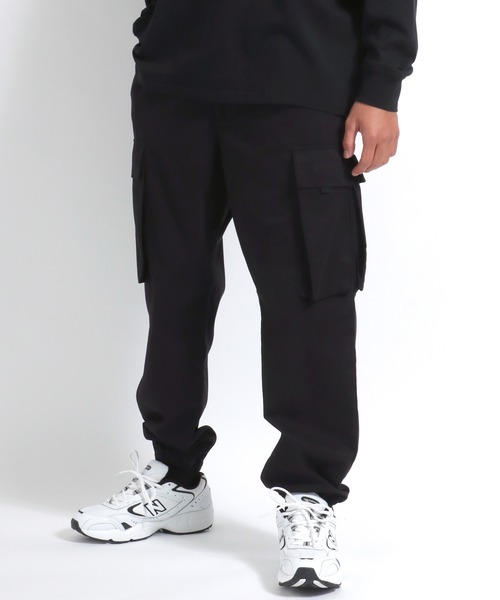 【セール】ツイル・デニム ワイドシルエットカーゴジョガーパンツ メンズ レディース（カーゴパンツ）｜Salong hameu（サロン ハミュー）
