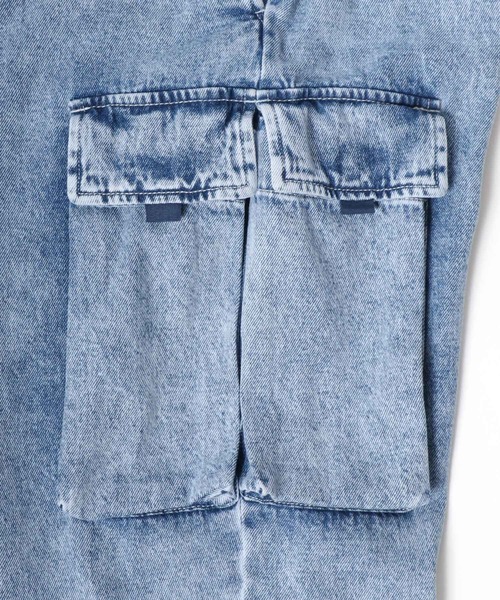【セール】ツイル・デニム ワイドシルエットカーゴジョガーパンツ メンズ レディース（カーゴパンツ）｜Salong hameu（サロン ハミュー）