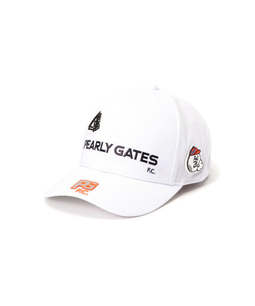 PEARLY GATES（パーリーゲイツ）の「【PEARLY GATES】Pearlygates F.C.ロゴリサイクルツイルキャップ (UNISEX)（キャップ・レディース・ホワイト/ネイビー/グリーン系その他2/オレンジ・FREE）」の20枚目の写真