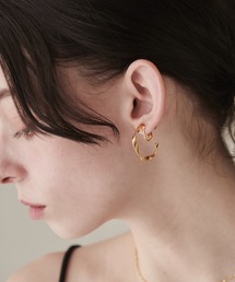 ciite' surgical stainless | 【 金属アレルギー対応 】 ツイストフープ イヤリング サージカルステンレス (両耳用)(イヤリング)