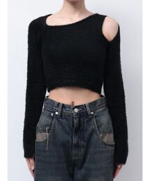 EMODA（エモダ）の「スキンラインシャギーニット（ニット/セーター）」