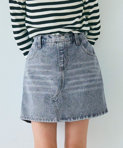 coca(coca)(コカ)の「キッズ ショート丈デニムスカパン(デニムパンツ・キッズ・ブルー・130/120/140/150)」の1枚目の写真