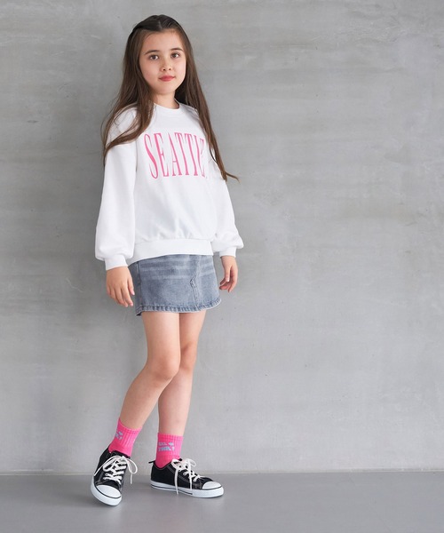 coca(coca)(コカ)の「キッズ ショート丈デニムスカパン(デニムパンツ・キッズ・ブルー・130/120/140/150)」の5枚目の写真