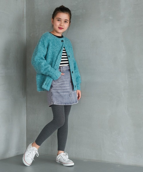 coca(coca)(コカ)の「キッズ ショート丈デニムスカパン(デニムパンツ・キッズ・ブルー・130/120/140/150)」の2枚目の写真