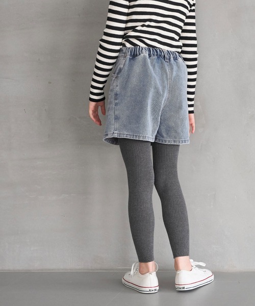 coca(coca)(コカ)の「キッズ ショート丈デニムスカパン(デニムパンツ・キッズ・ブルー・130/120/140/150)」の3枚目の写真
